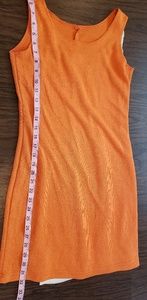 Vintage Orange Tank Shift Dress